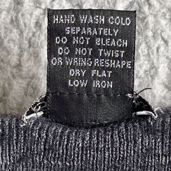 Silvia Novelli Button Front Cardigan Women Size M Gray Merino Wool Italy Made - Picture 9 of 12